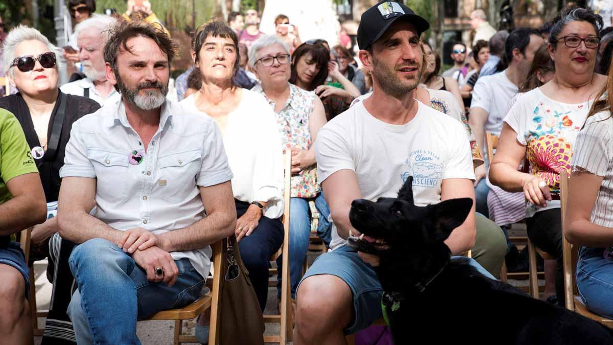 Dani Rovira y Fernando Tejero apoyan a Más Madrid por sus propuestas con los animales.