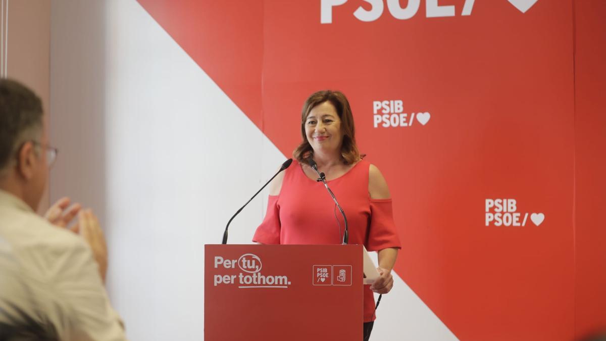 Francina Armengol será la cabeza del lista del PSOE al Congreso por Baleares