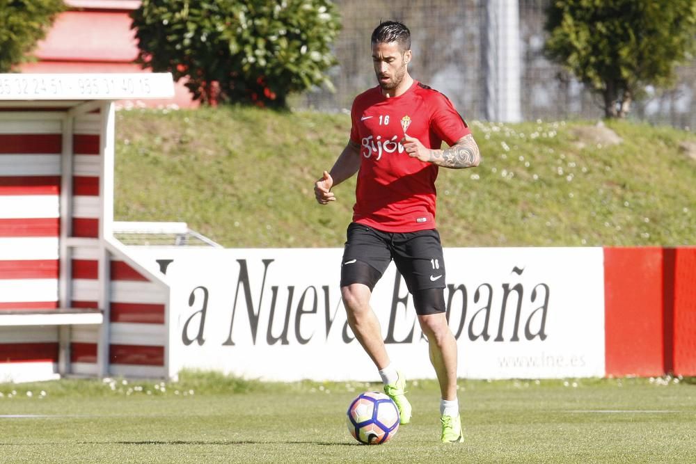 Entrenamiento del Sporting 27/03/2017