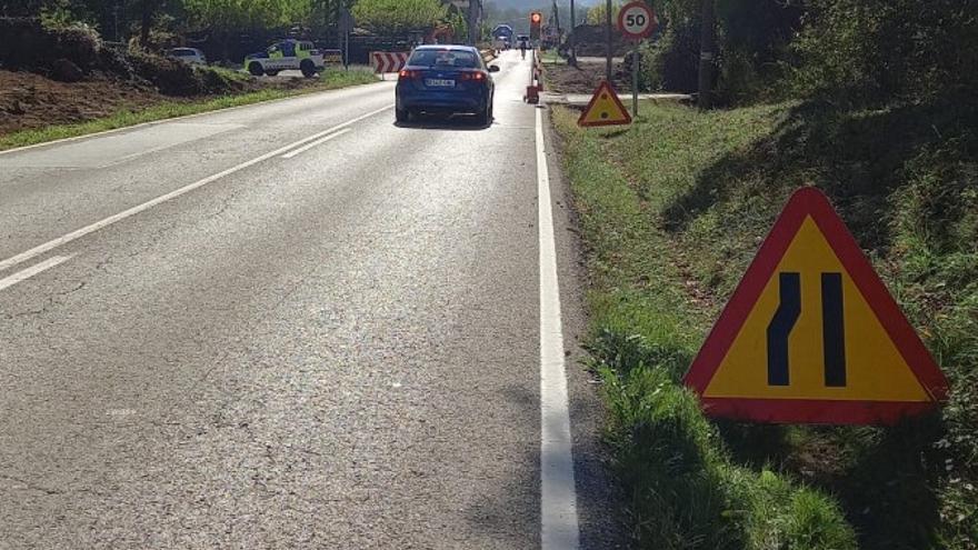 Les obres del carril bici entre Santa Pau i Olot causaran afectacions viàries