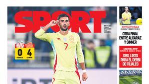 Esta es la portada de SPORT de hoy domingo, 16 de noviembre de 2025