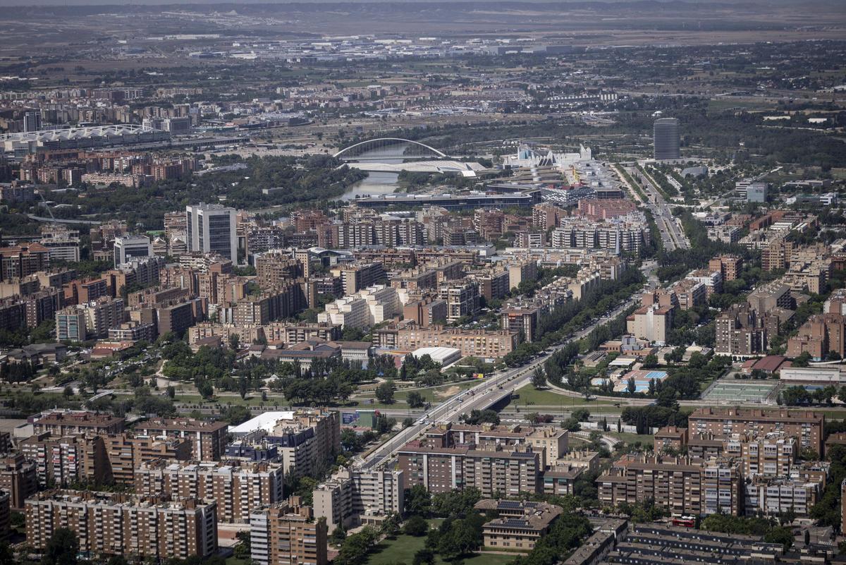 Vista aérea del Actur.