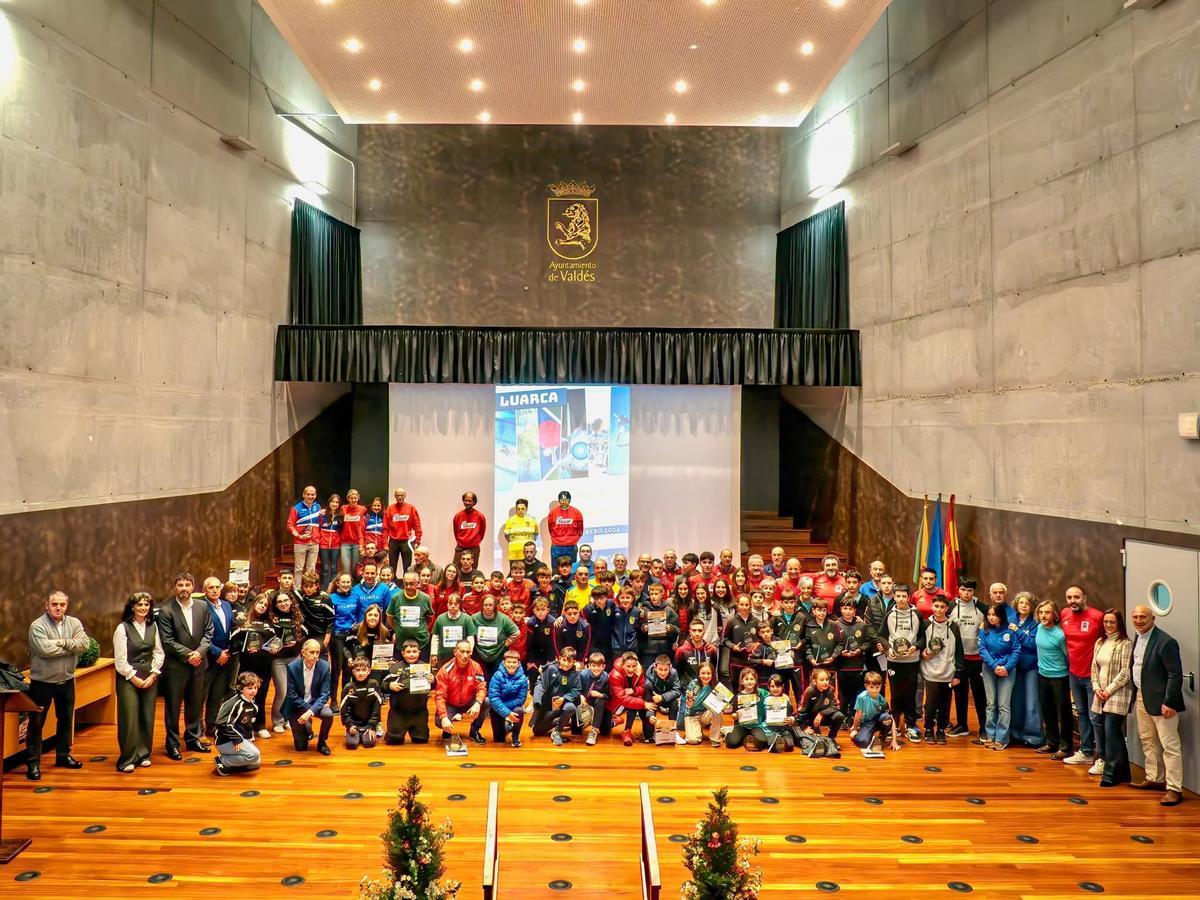 Premiados en la Gala del Deporte valdesana.