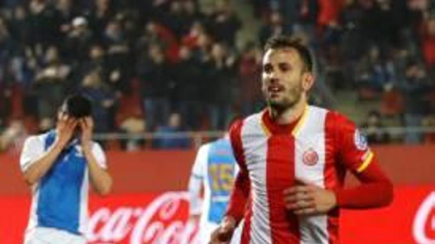 Christian Stuani és el principal referent ofensiu del Girona, amb 18 gols.