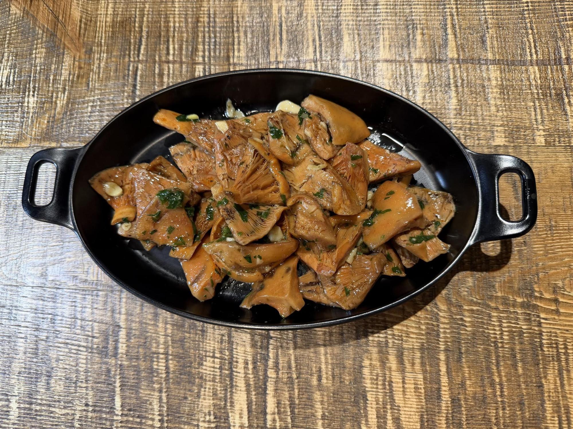 Plats amb bolets del MÖM Restaurant