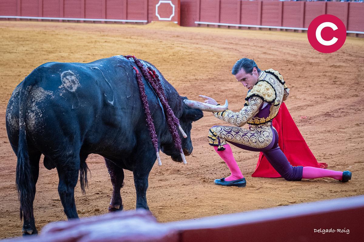 Desplante torero de Orega tras una notable faena.