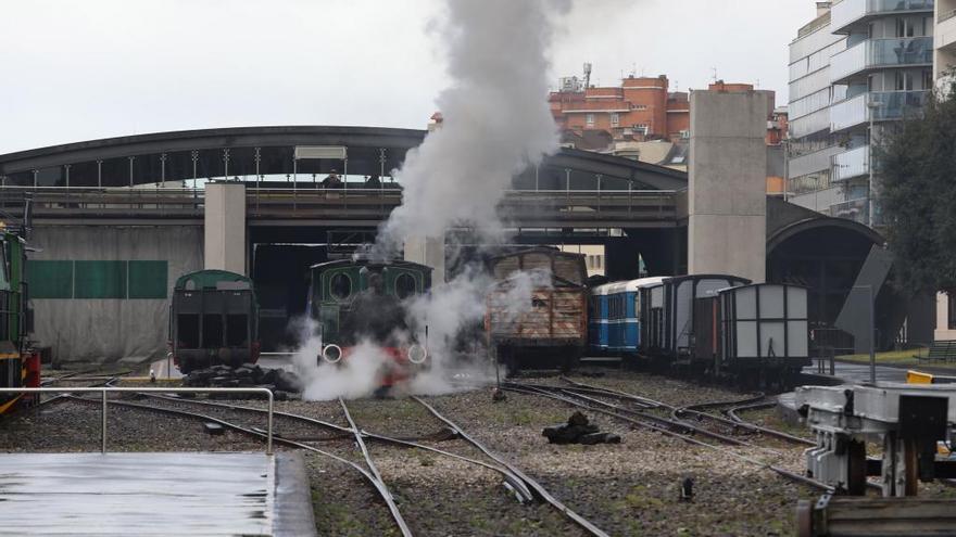 Instalaciones del Museo del Ferrocarril de Gijón.