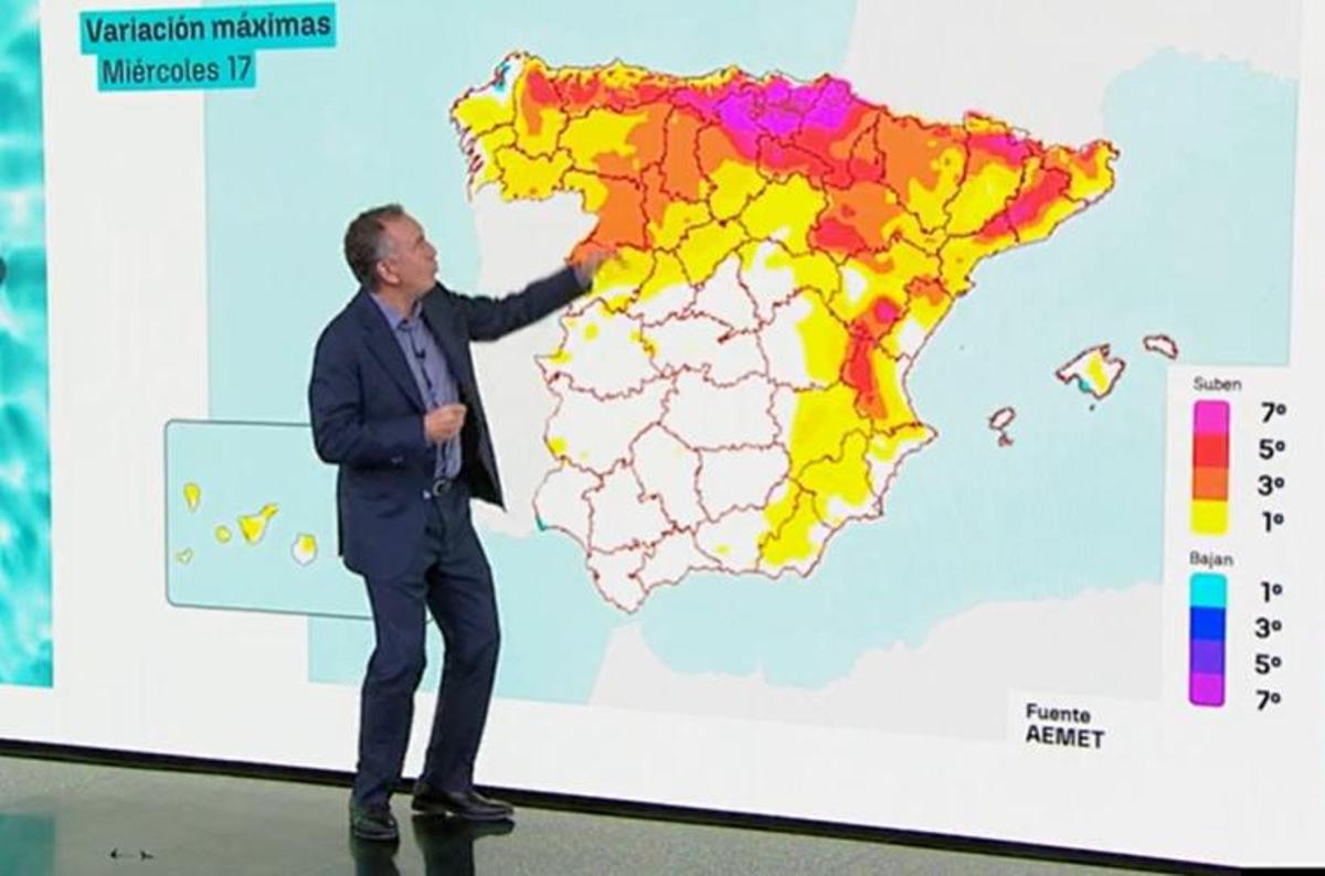 Roberto Brasero anuncia cambios en la situación meteorológica
