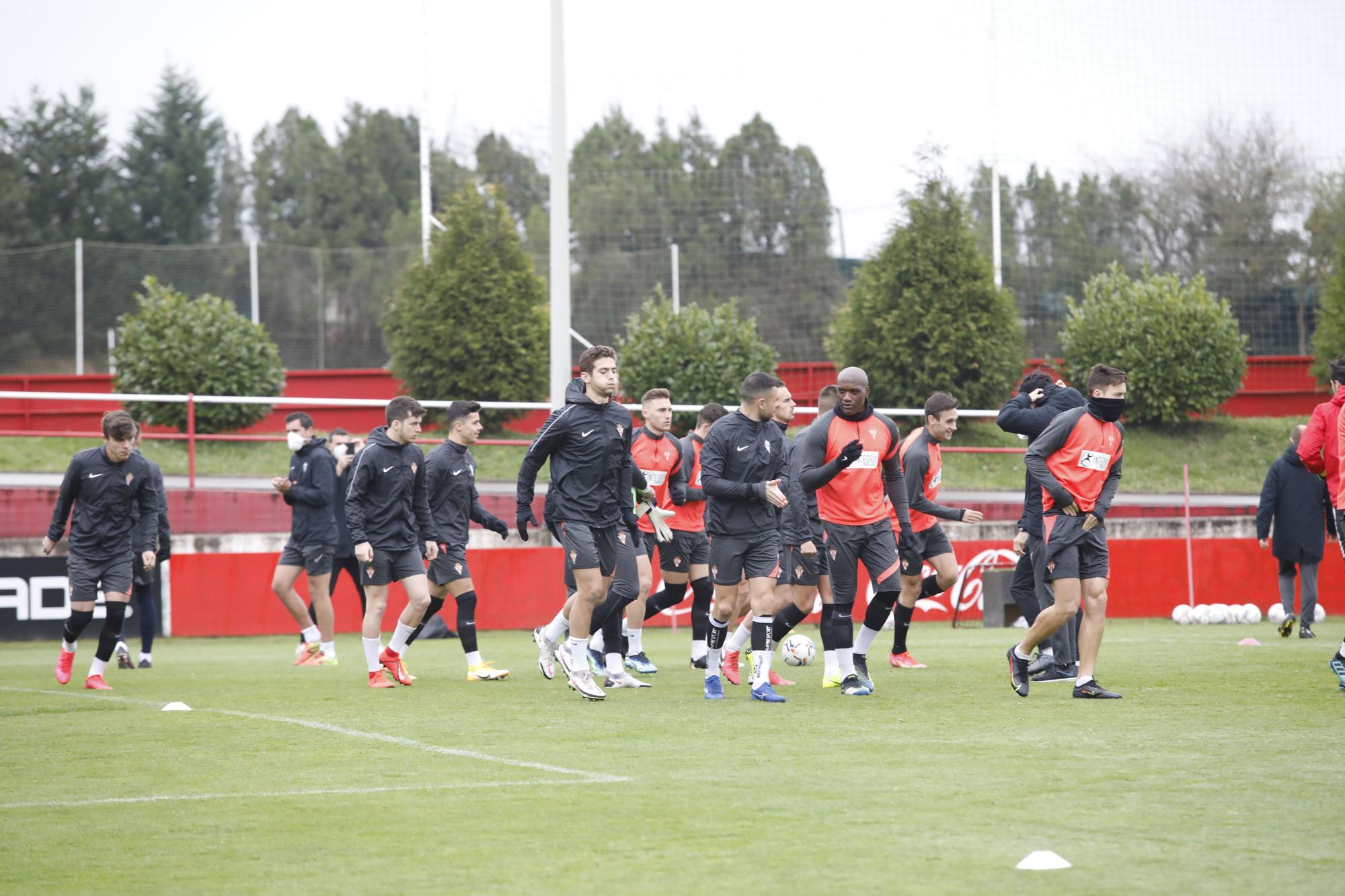 Entrenamiento del Sporting