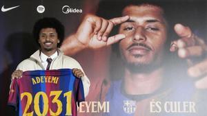 Karim Adeyemi, presentado como nuevo jugador del FC Barcelona hasta 2031