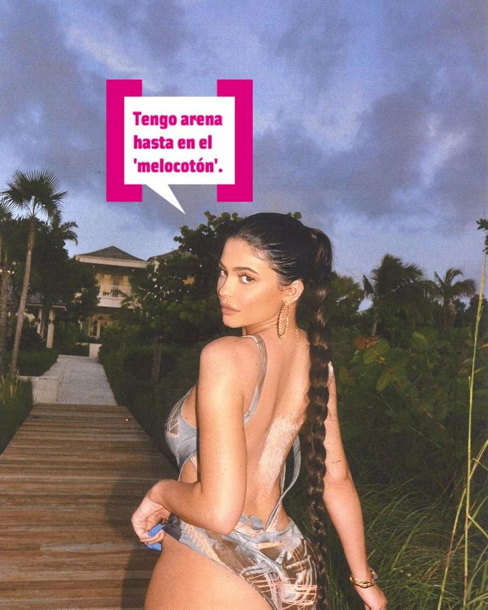 Kylie es más de piscina que de playa, la arena le pone &quot;fotogénica&quot;