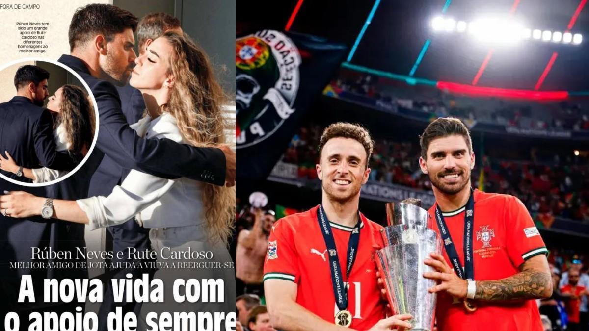 Ruben Neves se indigna con una portada de revista que le muestra con Rute Cardoso