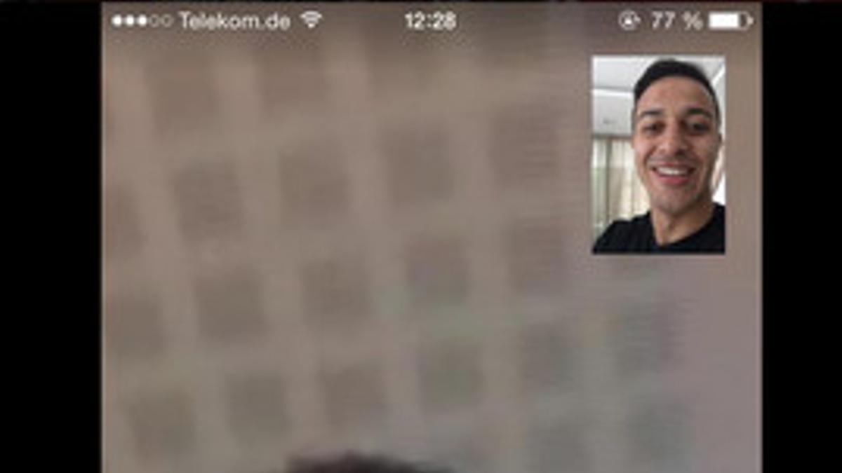 Rafinha y Thiago hablaron por skype