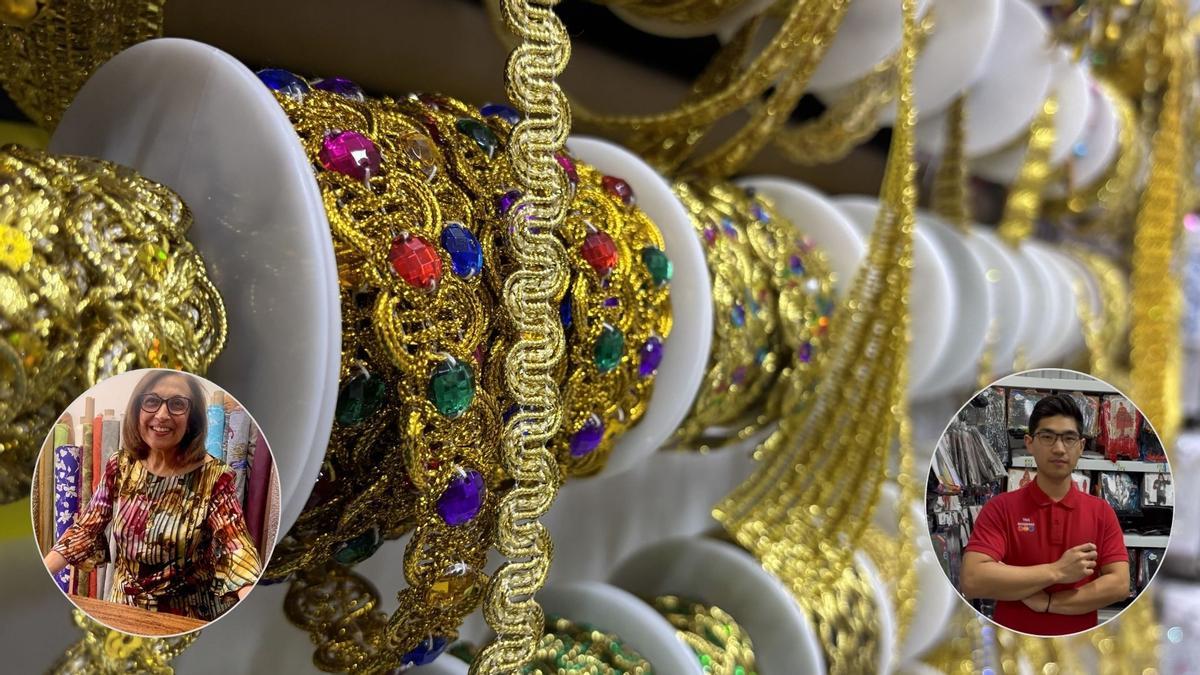 Adornos para los trajes de carnaval en Tres Banderas