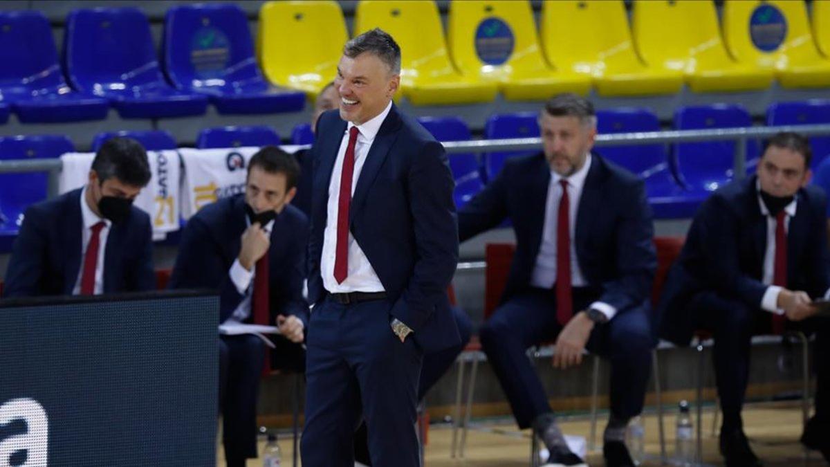 Jasikevicius celebró el triunfo ante el Tenerife