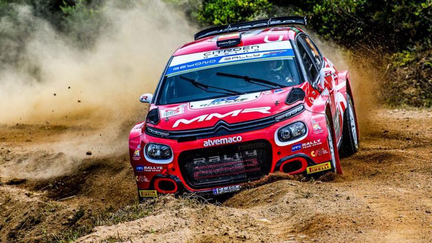 Alejandro Cachón, en el rally Acrópolis con Citroën Racing