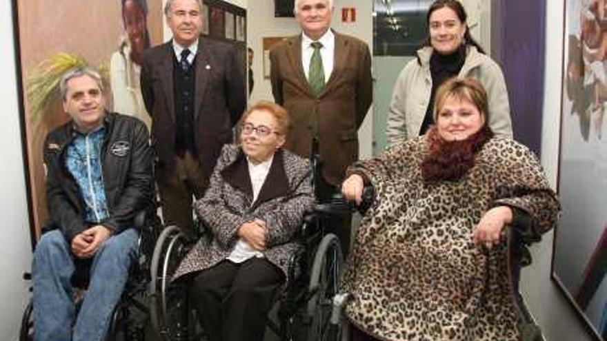 Los premiados durante el acto en el Club UNESCO.