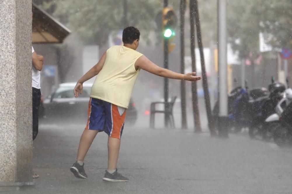 Ruixat a la ciutat de Girona