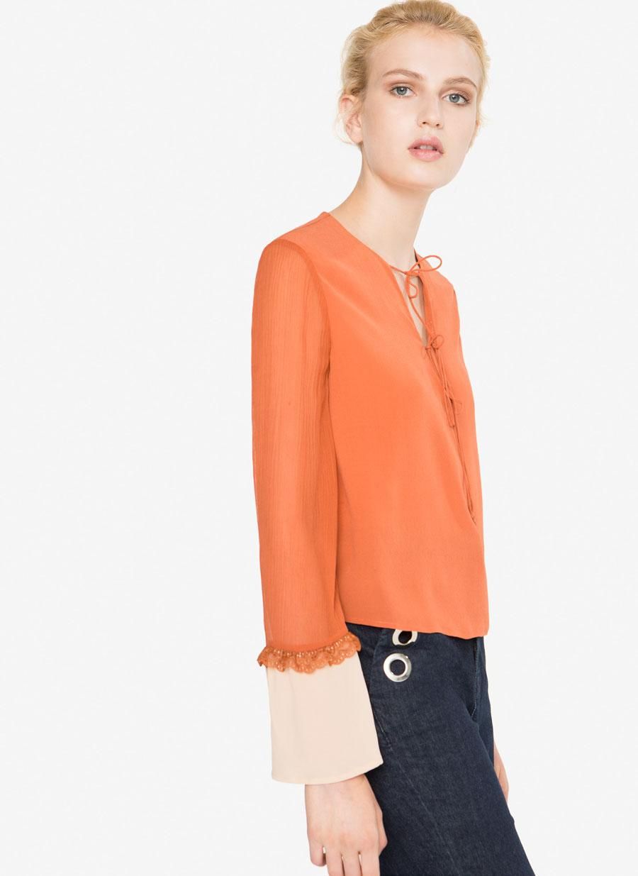 Uterqüe otoño-invierno 2016, camisa de seda