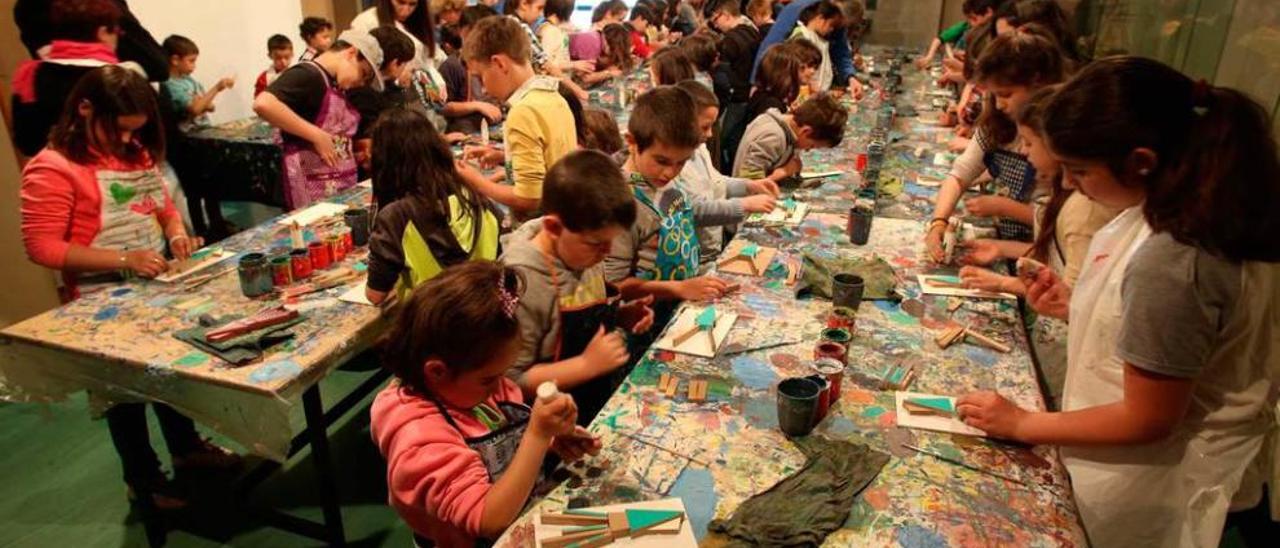 Uno de los talleres infantiles desarrollados el pasado mes de julio en el Museo Marítimo.