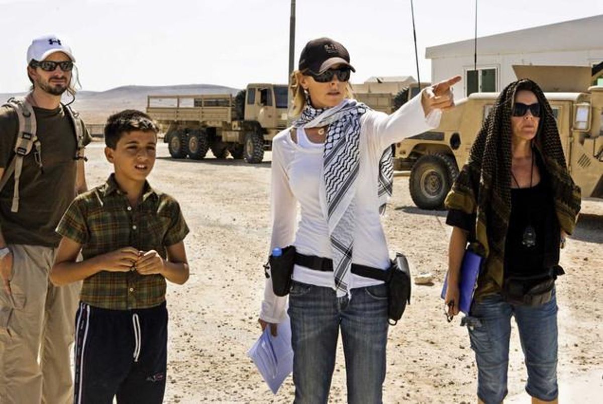 Kathryn Bigelow, en el rodatge de ’En tierra hostil’. Kathryn Bigelow, en el rodatge de ’En tierra hostil’.
