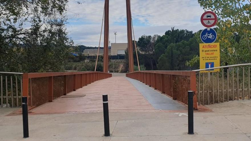 La imatge que tindrà el pont amb el terra antilliscant