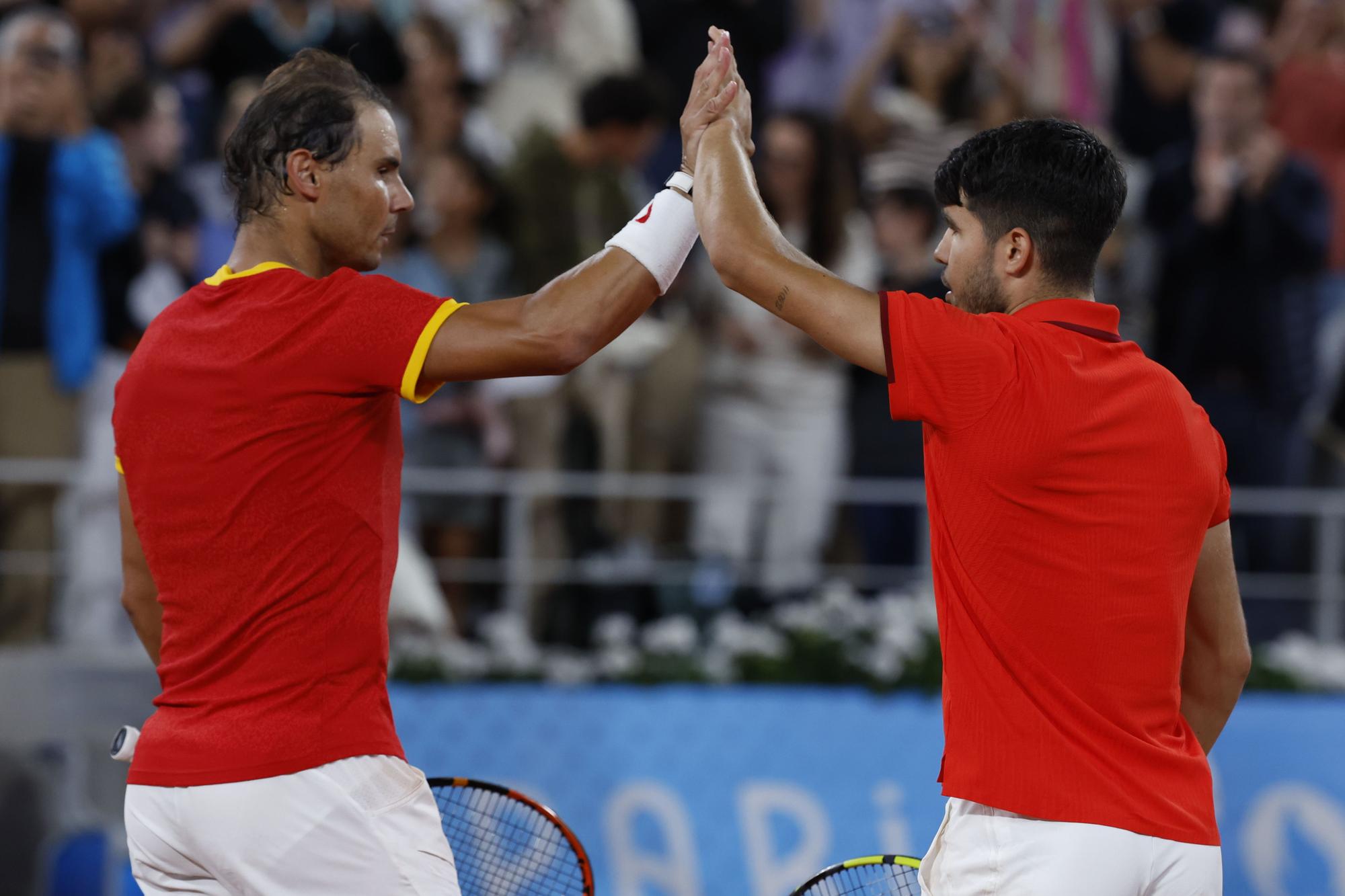 Rafael Nadal y Carlos Alcaraz vs González y Molteni