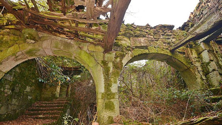 La conocida como &quot;Casa da Peste&quot;, en Cerdedo-Cotobade. 