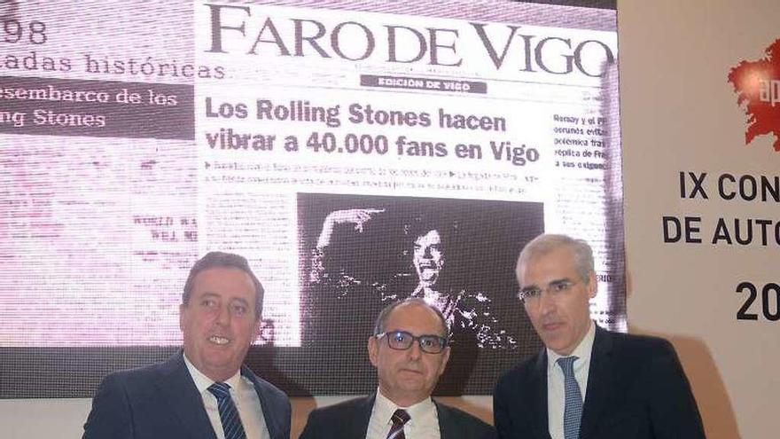 Manuel Bouzas, Alfonso Rueda, Ana Ortiz y José Caldas. // R.V.