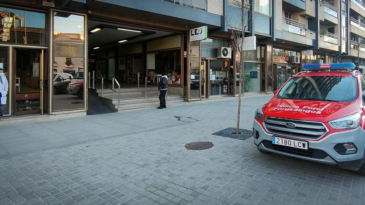 Lugar del asesinato machista, en Tudela.