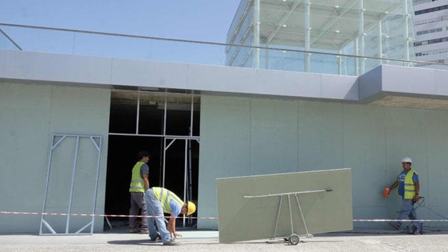 Los trabajos de transformación del Cubo se iniciaron el 4 de agosto, centrándose en el interior del espacio.