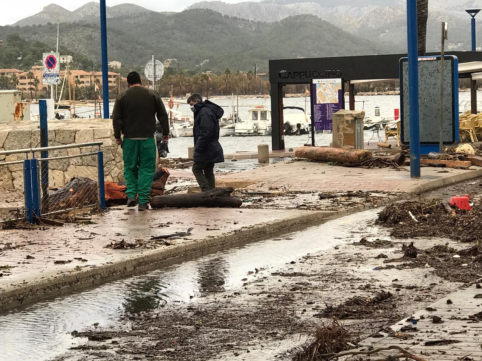 Bella provoca grandes destrozos en el Port d'Andratx