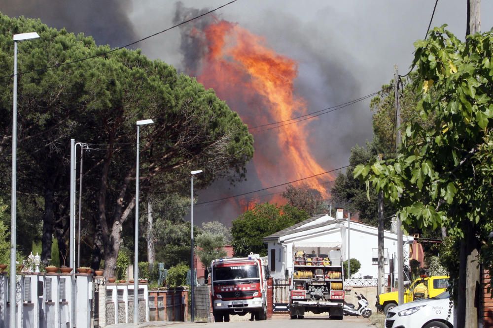 Incendi a Santa Coloma de Farners