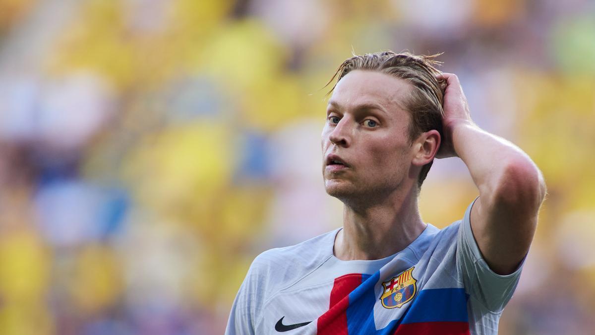 Frenkie de Jong, durante el encuentro ante el Cádiz.