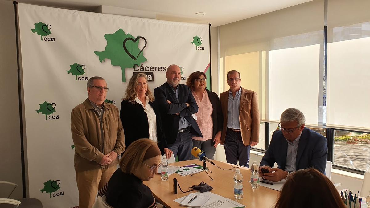 Presentación de la candidatura de Cáceres Viva para el 28M.