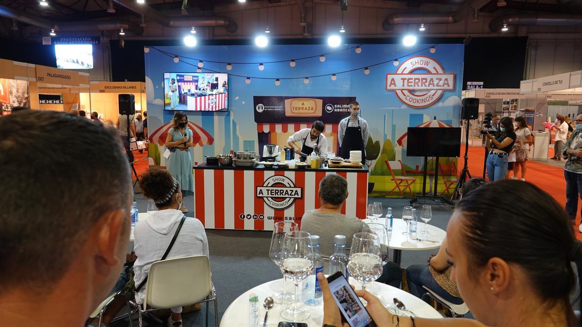 Showcooking en Salimat Abanca, 2021