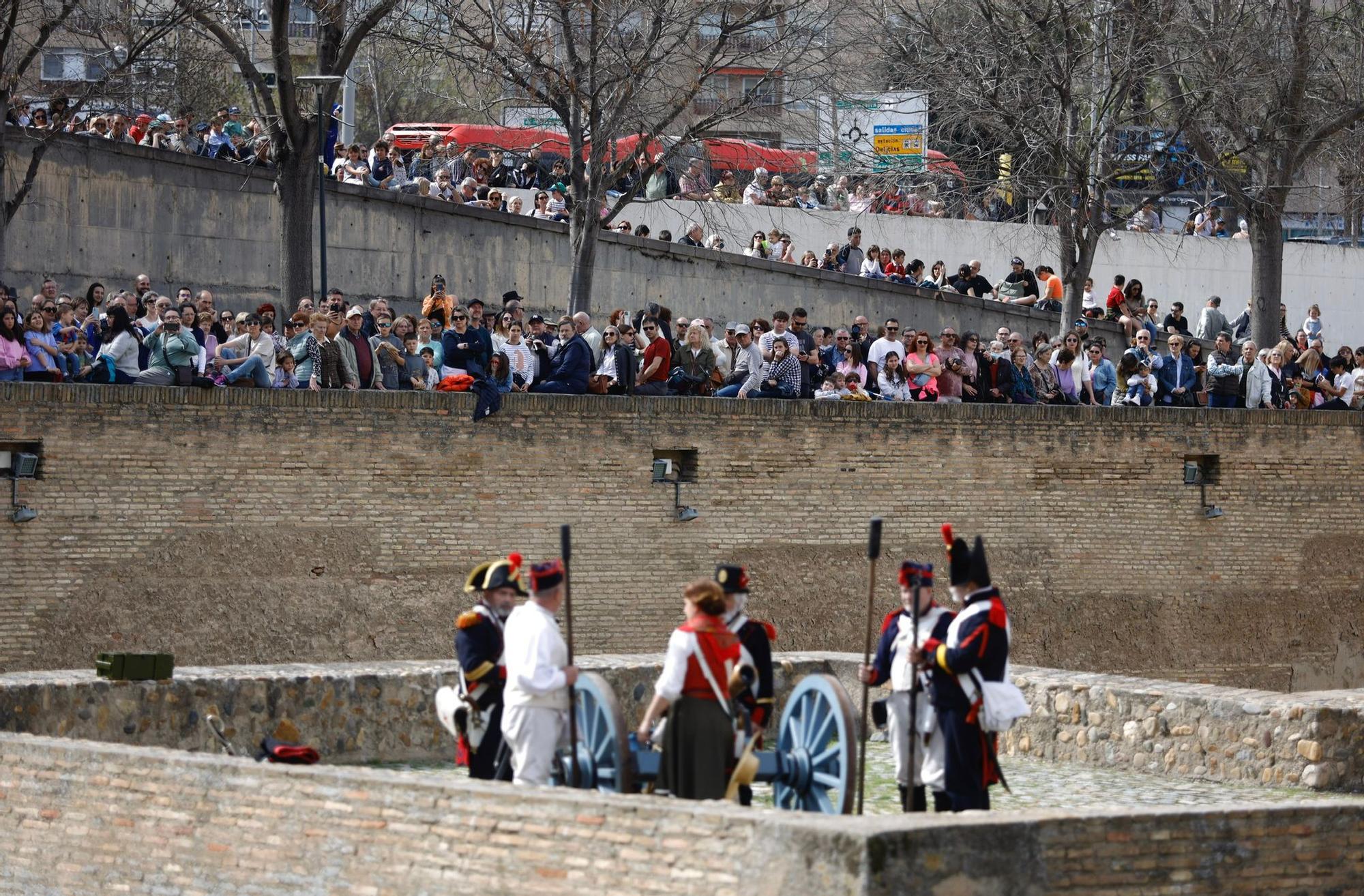 EN IMÁGENES | Así ha sido la recreación de la batalla del Segundo Sitio de Zaragoza