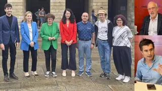 Así son las vacaciones de agosto de la  clase política de Compostela