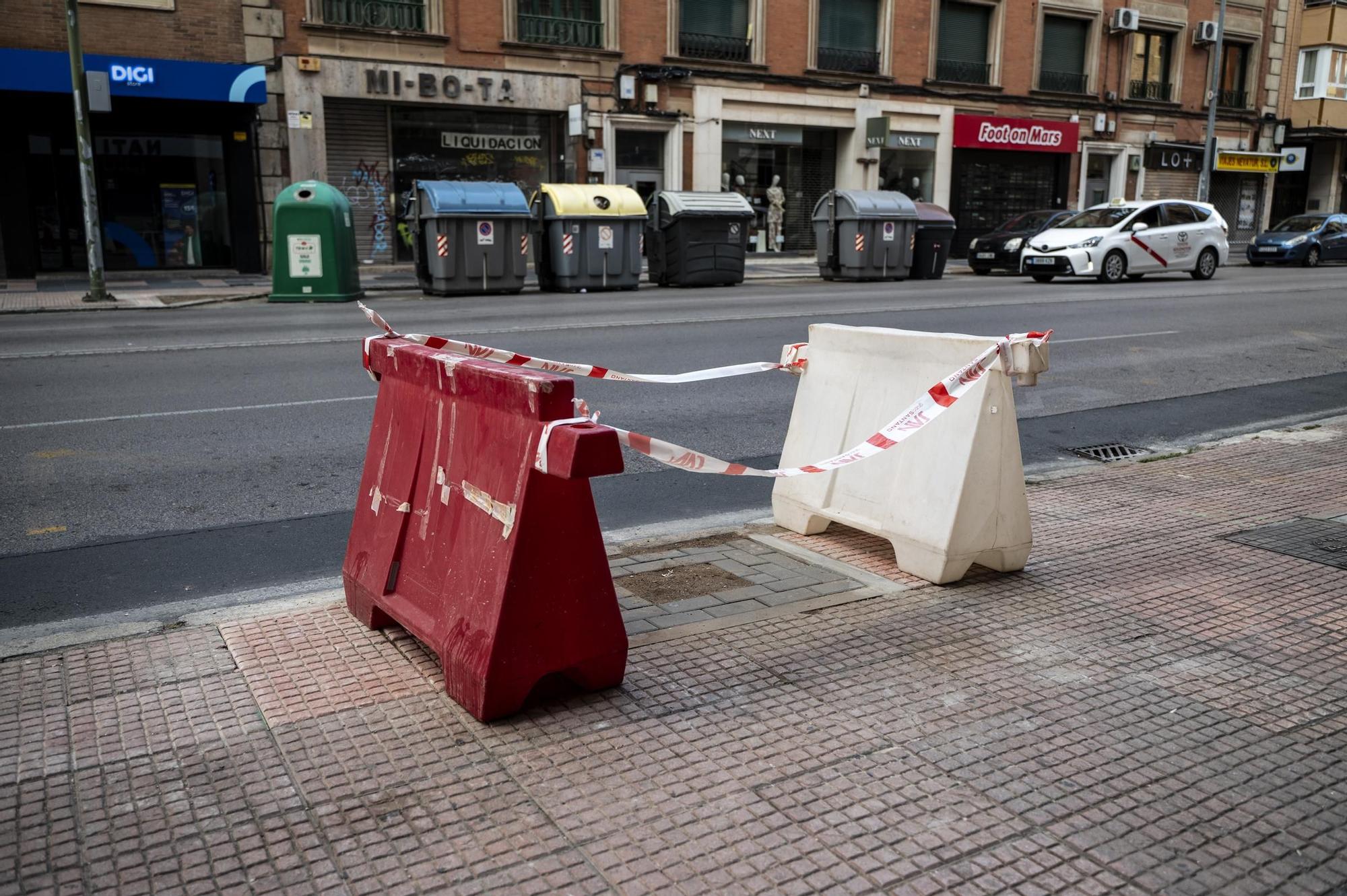 Obras para la plantación de árboles en Antonio Hurtado