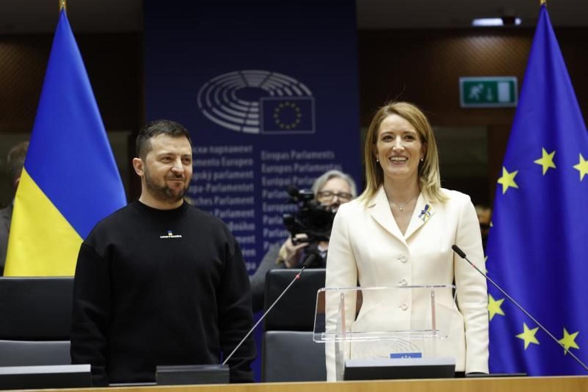 Las mejores imágenes de Zelenski, en el Parlamento Europeo
