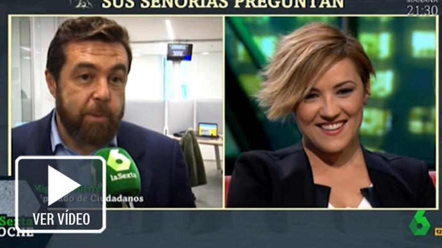 Cristina Pardo y el diputado Miguel Gutiérrez.