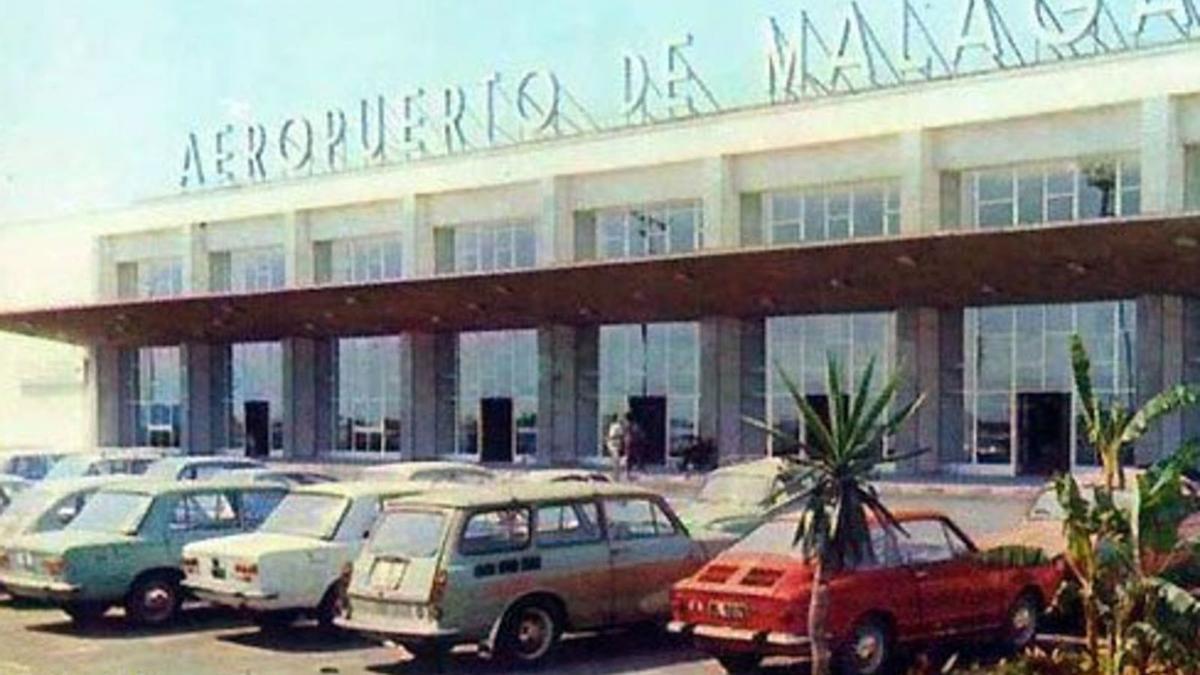 Imagen de los años 70 del aeropuerto de Málaga.