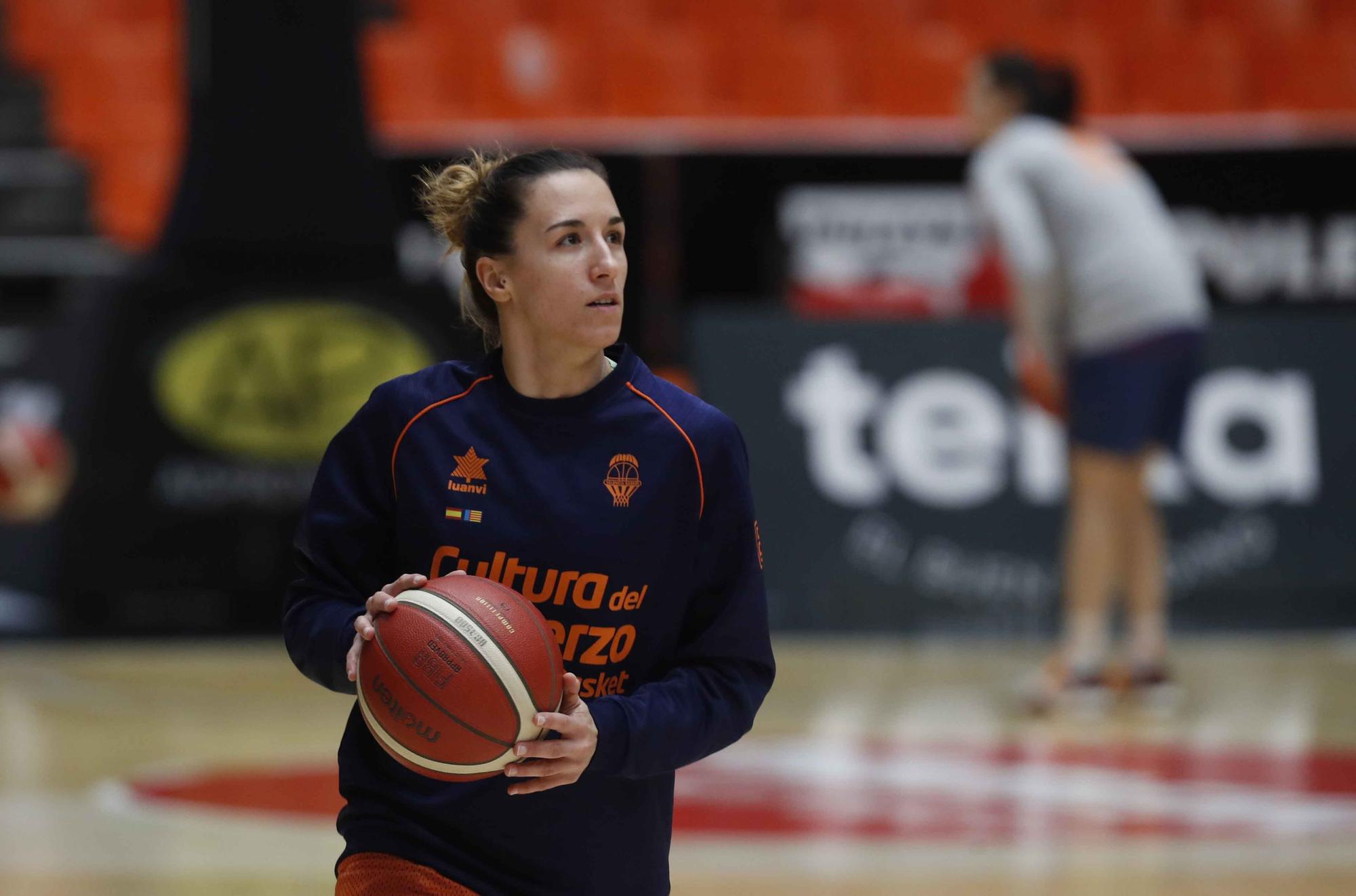 Último entrenamiento de Valencia Basket antes del partido de Eurocup Women frente al Fuenlabrada