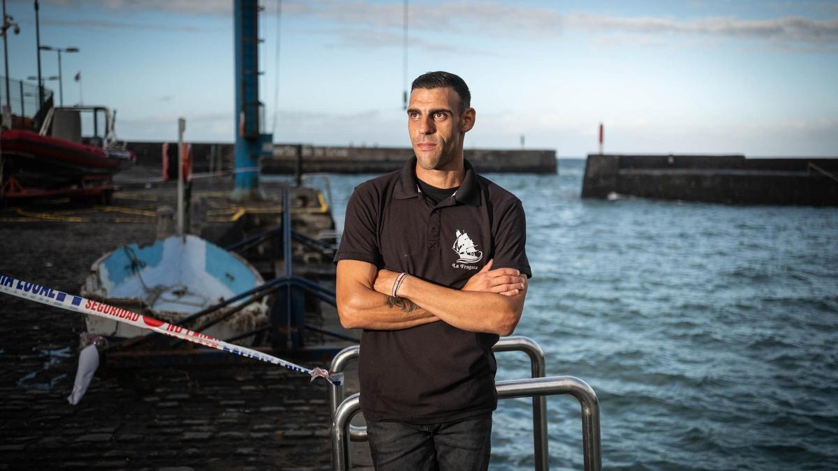 Tragedia en el Puerto de la Cruz: así rescató Pedro López a tres personas en el espigón del Puerto de la Cruz