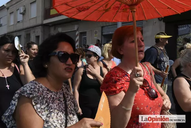 Romería de la Virgen de la Fuensanta: Paso por Algezares