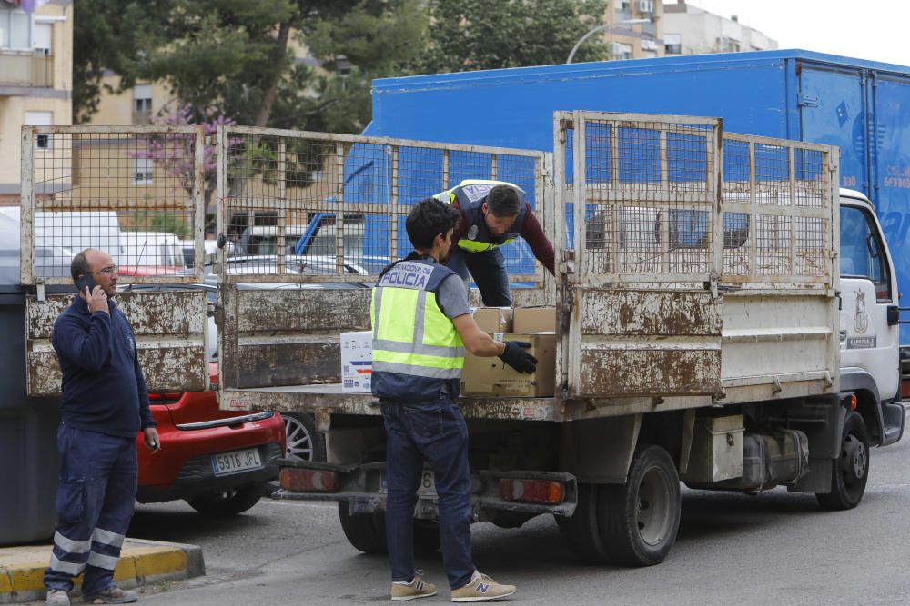 Operación policial en Burjassot