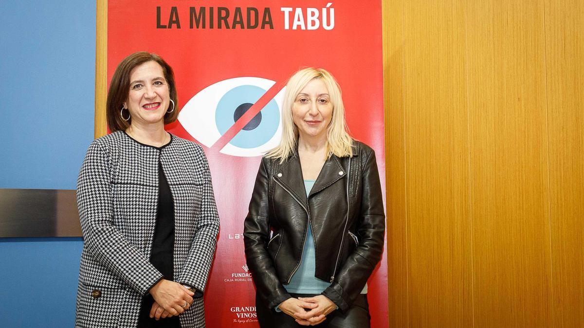 Sara Fernández y Vicky Calavia, durante la presentación del ciclo.