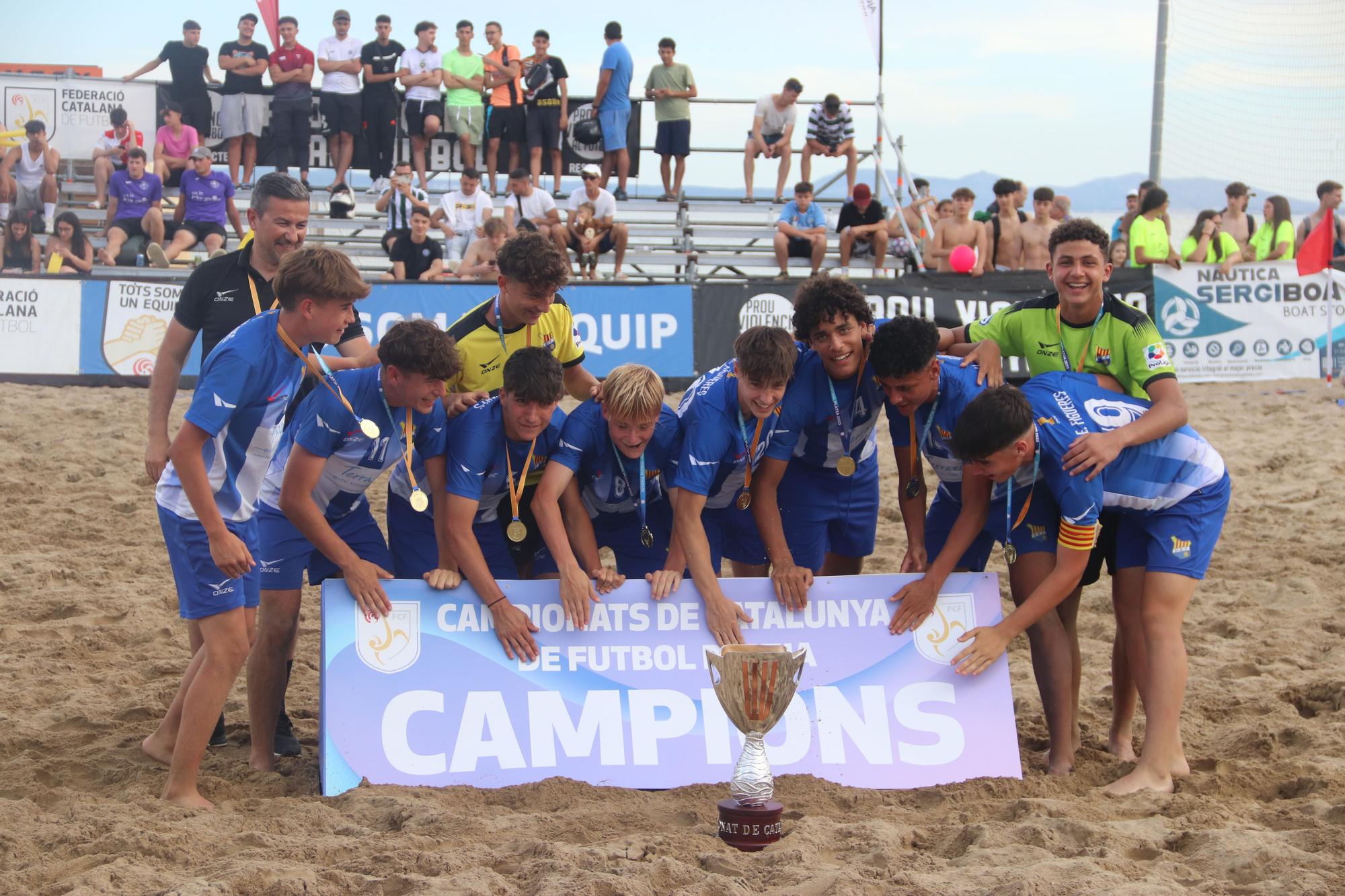 Campionats de Catalunya de futbol platja a Roses