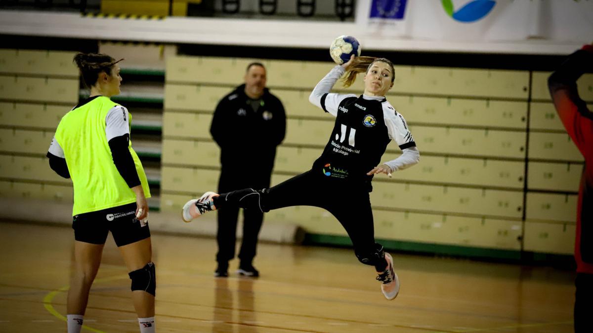 Espe López durante un entrenamiento.