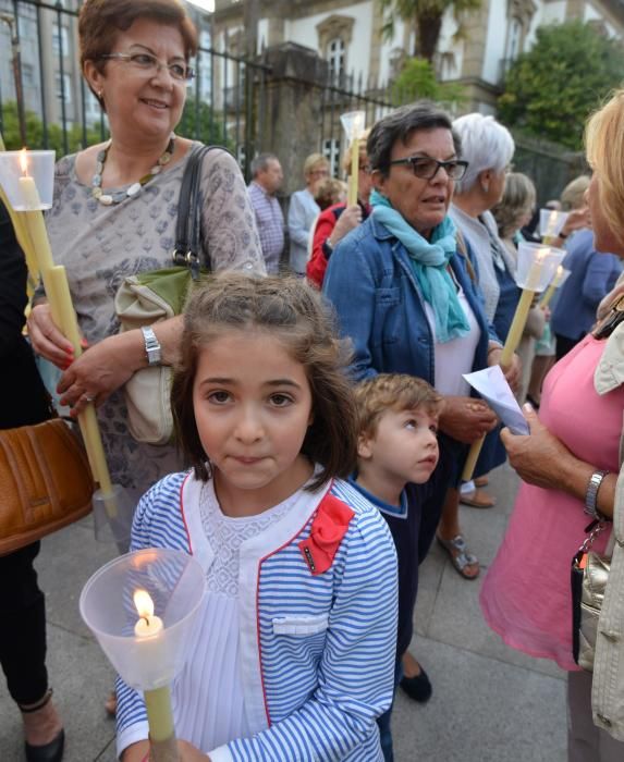 San Roque mueve a cientos de fieles en Pontevedra